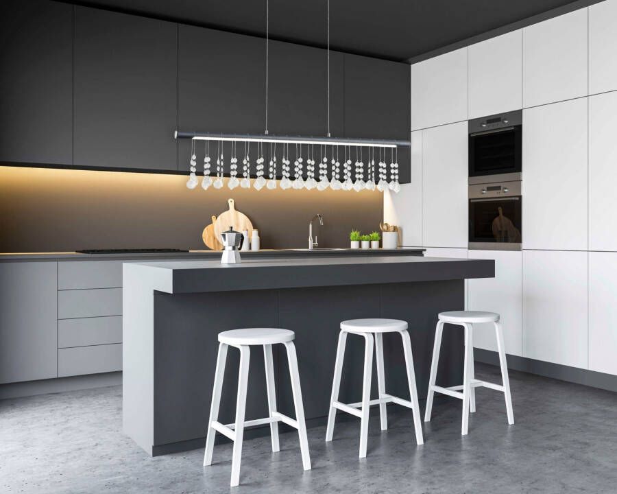 Näve Led-hanglamp Nobilis Hanglamp dimbaar warmwit L: 100 cm grijs (1 stuk) - Foto 7