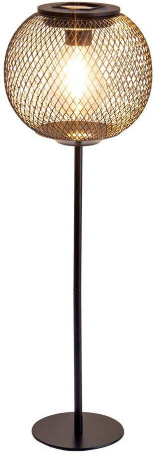 Näve Ledsolarlamp Geli Tafellamp zwart metalen vlechtwerk led warmwit hoogte 46 5 cm (1 stuk) - Foto 4