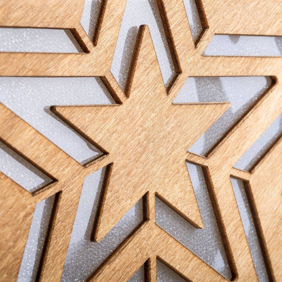 Näve Led-ster Weihnachtsdeko aus Holz (1 stuk) - Foto 2