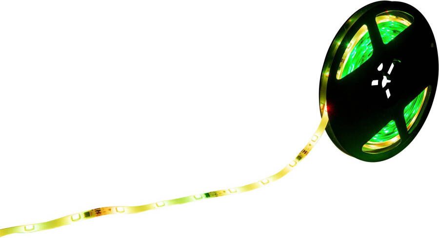 Näve Led-strepen Stripe LED strip RGB 5m infrarood afstandsbediening IP20 dimbaar 19W (1 stuk) - Foto 5