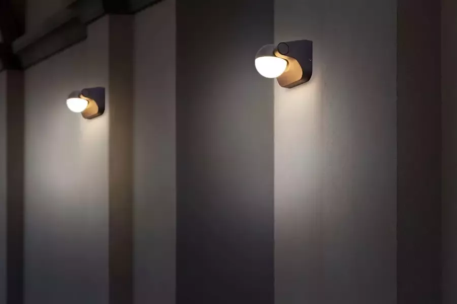 Näve Ledwandlamp voor buiten Pallas draaibaar antraciet warmwit licht incl. led ip 54 (1 stuk) - Foto 3