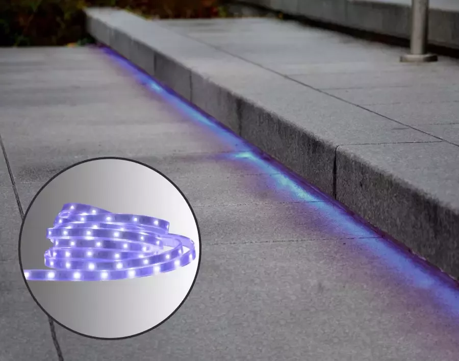 Näve Led-strip Outdoor Kleurwisseling dimfunctie afstandsbediening lengte 500 cm RGB IP44 (1 stuk)