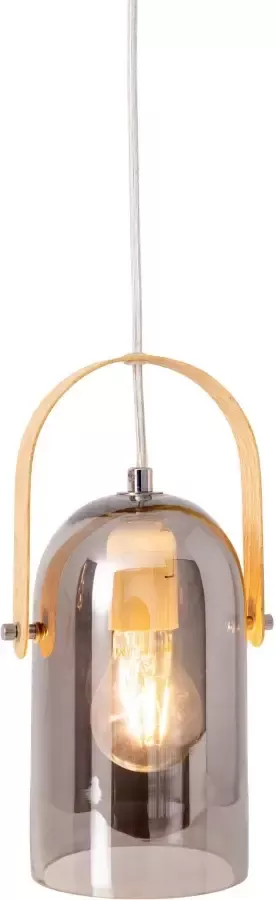 Näve Hanglamp Vidrio 1x e27 max. 40 w glas colour:smoke silver mirrored natural chroom (1 stuk) - Foto 2