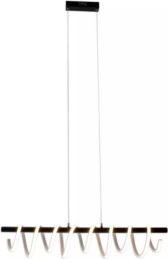 Näve Led-hanglamp Belleza 3 standen dimbaar met een wandschakelaar zwart wit efficiëntieklasse: f (1 stuk) - Foto 3
