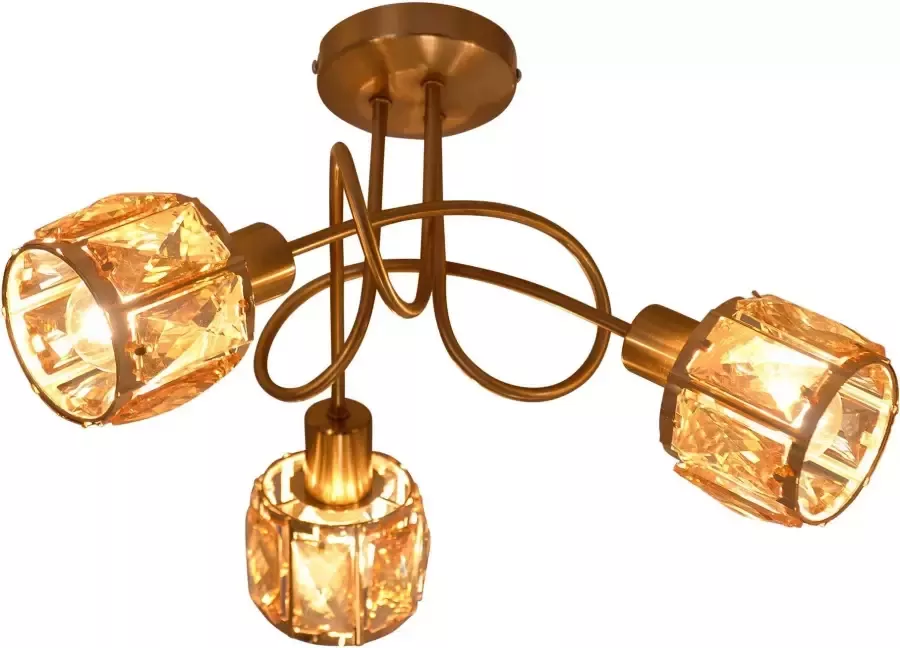 Näve Led-plafondlamp Josefa E14 max. 40 W lampen verwisselbaar energieklasse: F goud - Foto 1