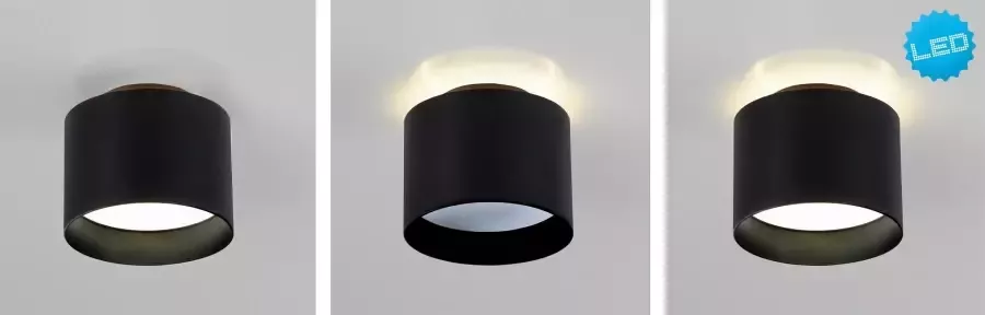 Näve Ledplafondspot voor buiten Trios Spot: onder boven onder+boven zwart (1 stuk) - Foto 3