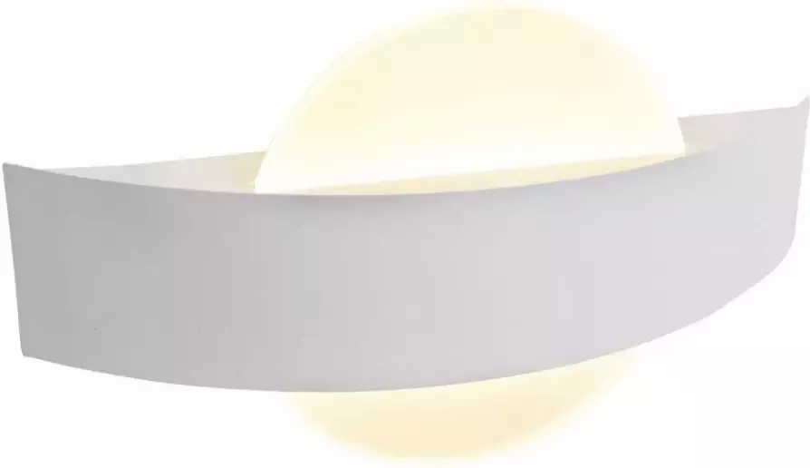 Näve Led-wandlamp Stan Efficiëntieklasse: E wit gesatineerd metaal acryl l: 24 cm h: 13 cm