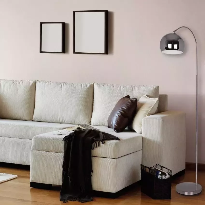 Näve Staande lamp Style Snoer met voetschakelaar materiaal: metaal kleur: chroom E27 max. 40 W - Foto 2