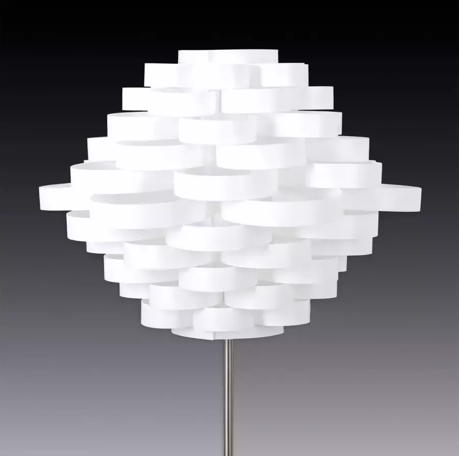 Näve Staande lamp White LINE E27 max. 40 W wit nikkel kunststof metaal h: 150 cm d: 55 cm - Foto 1