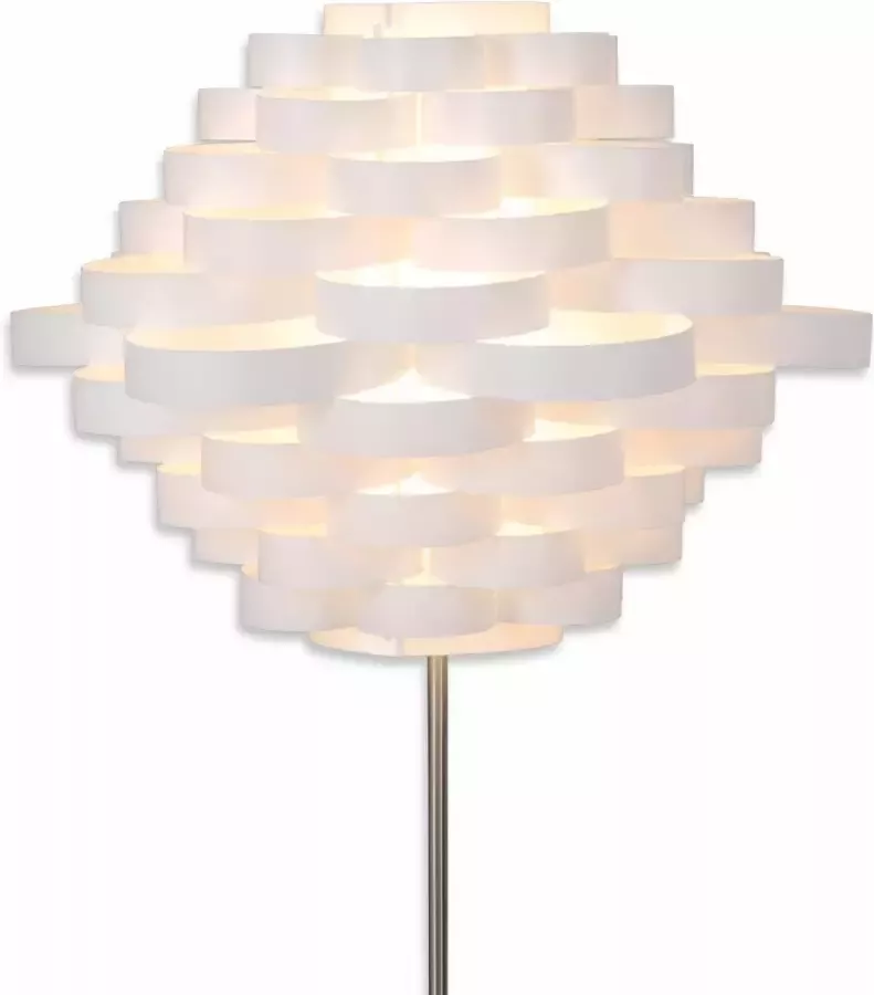 Näve Staande lamp White LINE E27 max. 40 W wit nikkel kunststof metaal h: 150 cm d: 55 cm - Foto 2