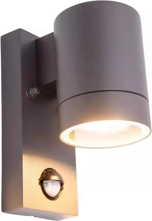 Näve Wandlamp voor buiten Rombe met bewegingsmelder + schemersensor 1xgu10 aluminium antraciet (1 stuk) - Foto 3