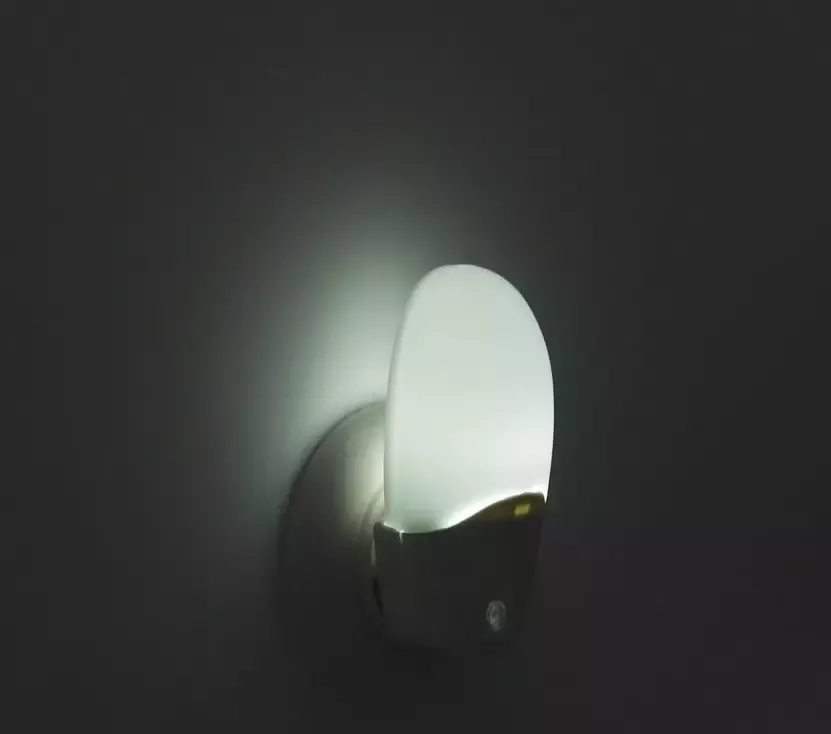 niermann Led-nachtlampje Nachtlicht Stekker-nachtlicht 3-in-1 met schemersensor set van 2 (1 stuk)