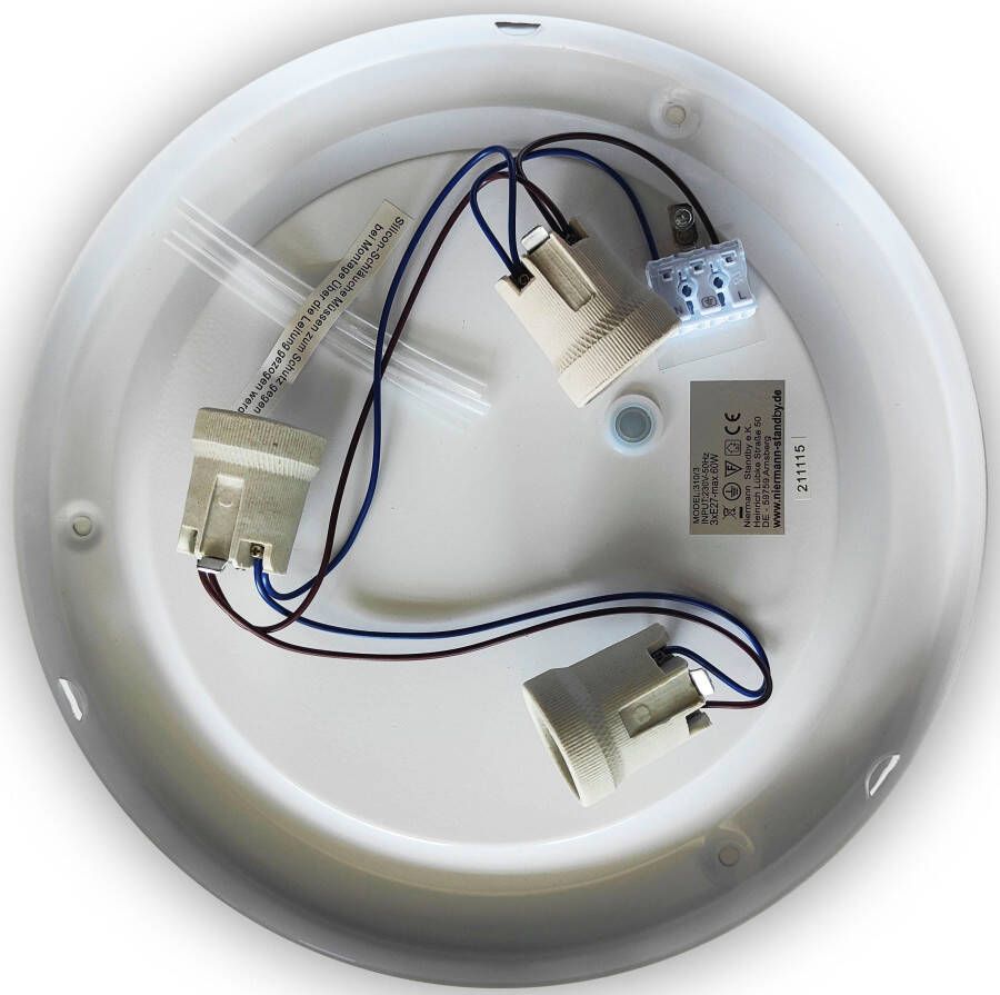 Niermann Plafondlamp Alleen glaslamp Opal matte LED HF-sensor (1 stuk) - Foto 3