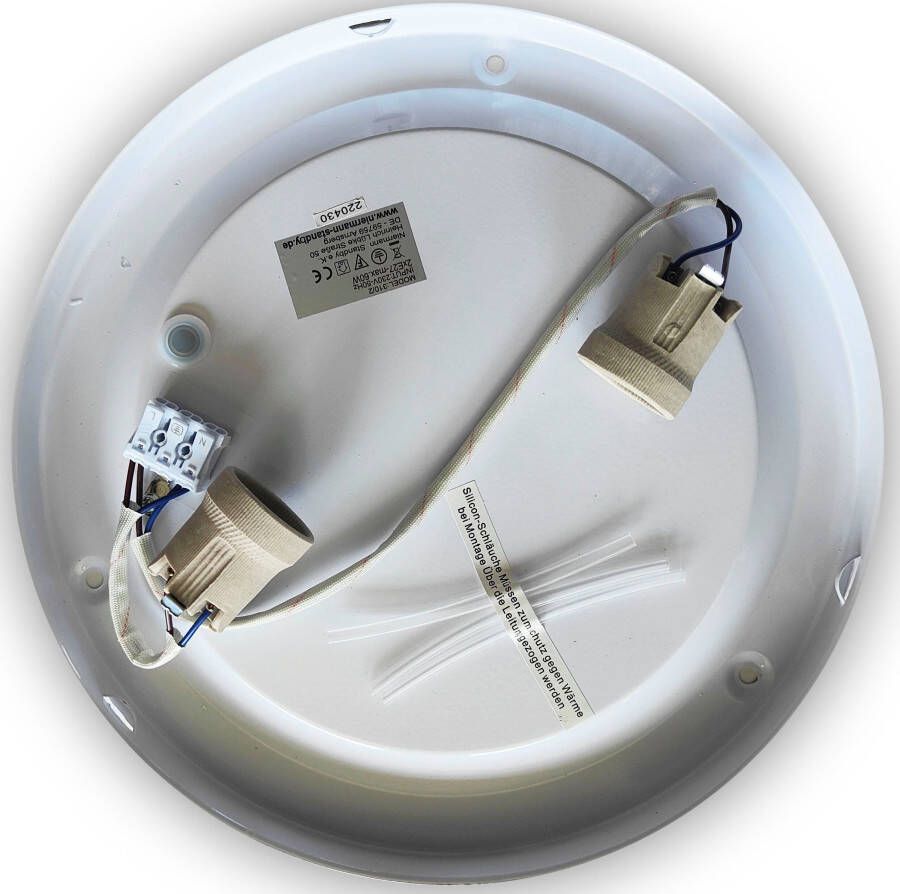 Niermann Plafondlamp Opal matt Dekorring Altmessing 40 cm HF Sensor (1 stuk) - Foto 2
