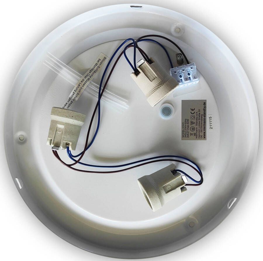 Niermann Plafondlamp Opal matt Dekorring Messing poliert 45 cm HF Sensor (1 stuk) - Foto 2