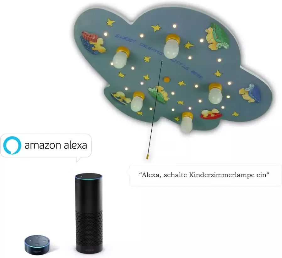 Niermann Plafondlamp Wolke beertjes Plafondlamp wolk beertjes 'Amazon Alexa compatibel' (1 stuk)