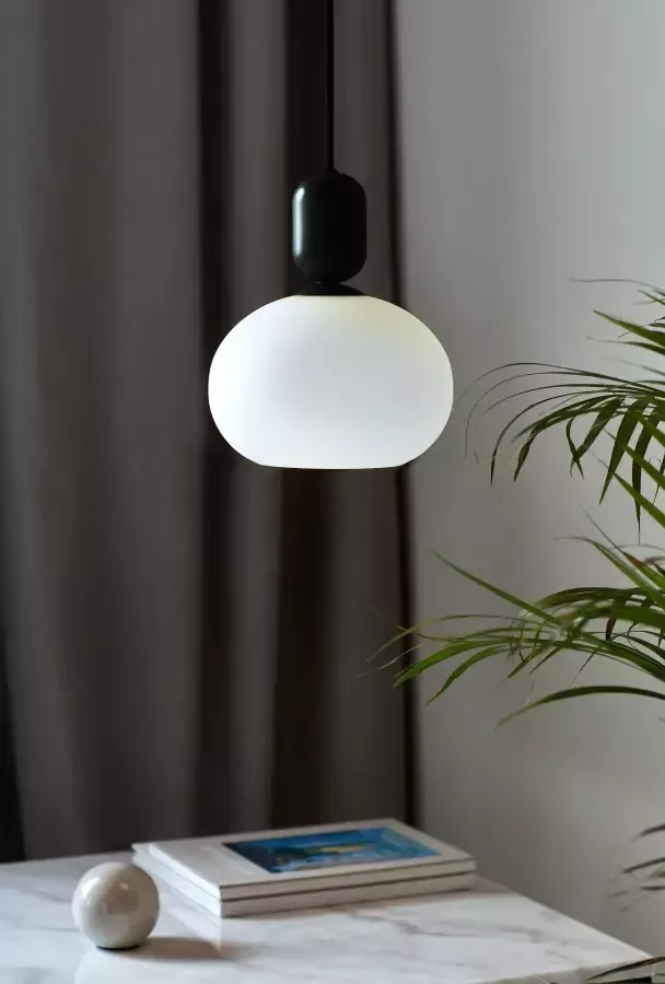 Nordlux Hanglamp NOTTI Hanglamp met de mond geblazen glas organisch design