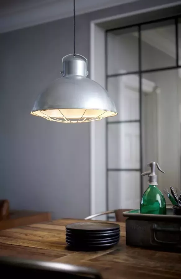 Nordlux Hanglamp Porter industrieel design decoratief raster dat de opening bedekt (1 stuk)