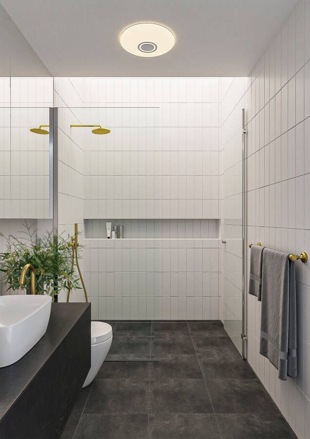 Nordlux Led-plafondlamp Djay Smart Color Slim gebruik voor licht en muziek koudwit tot warmwit licht (1 stuk) - Foto 1