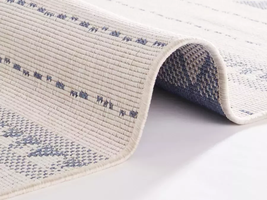 NORTHRUGS Vloerkleed Bahama's tweezijdig te gebruiken kleed Geschikt voor binnen en buiten weerbestendig balkon tuin woonkamer waterbestendig - Foto 3