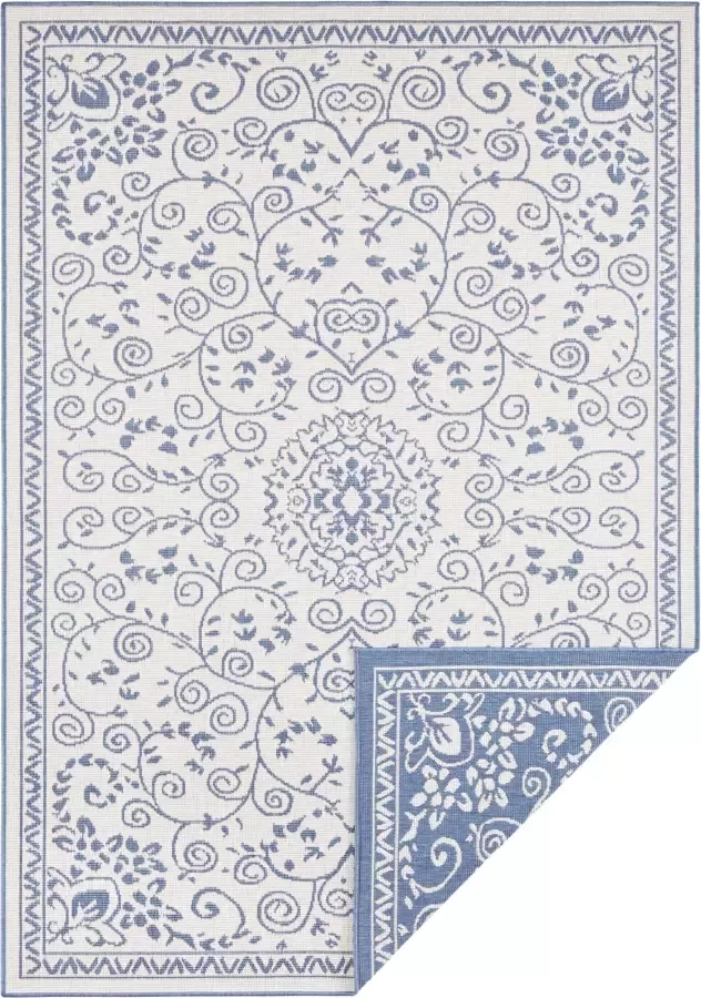 NORTHRUGS Twin Supreme Dubbelzijdig vloerkleed Versailles Blauw Crème - Foto 4