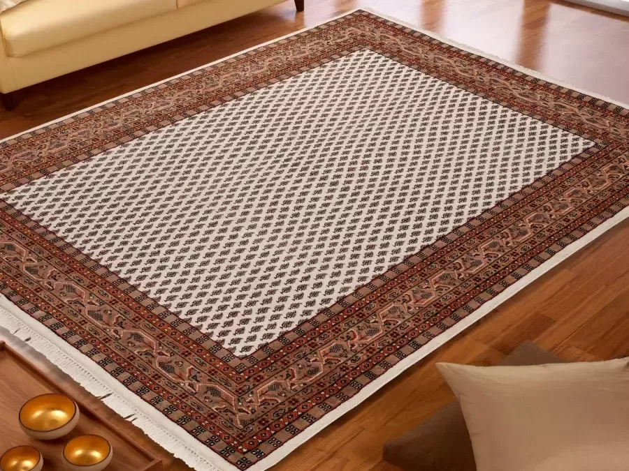 OCI DIE TEPPICHMARKE Loper Sakki Mir hoogwaardig handgeknoopt 100% wol met franjes woonkamer - Foto 2