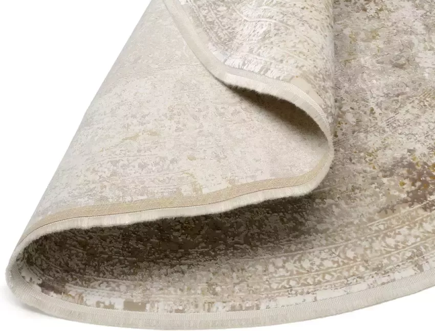 OCI DIE TEPPICHMARKE Vloerkleed BESTSELLER CAVA Glans viscose reliëfstructuur met franje woonkamer - Foto 3