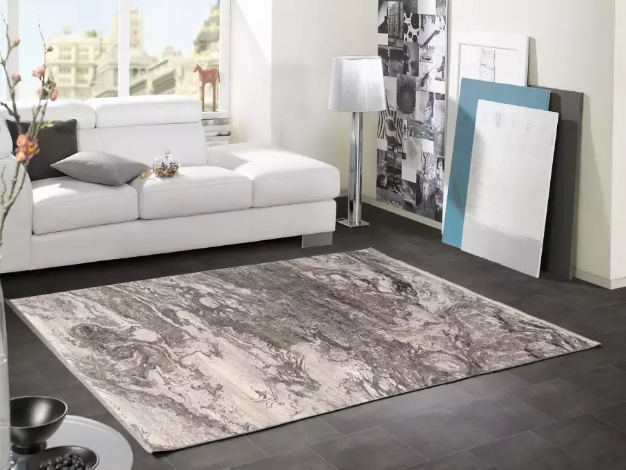 OCI DIE TEPPICHMARKE Vloerkleed You Glanzend viscose met franje woonkamer