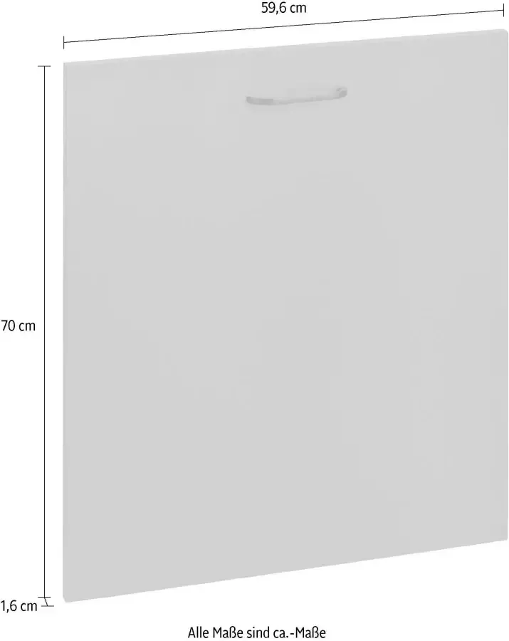 OPTIFIT Frontstrook Elga voor geheel integreerbare vaatwasser breedte 60 cm