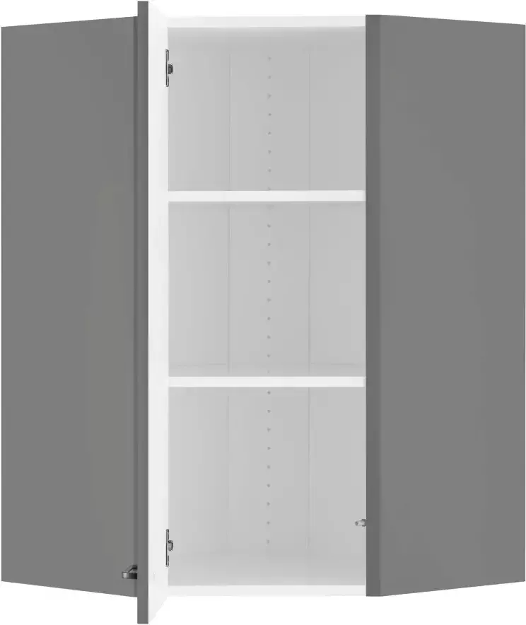 OPTIFIT Hangend hoekkastje Elga met soft-closefunctie en metalen greep breedte 60x60 cm - Foto 2