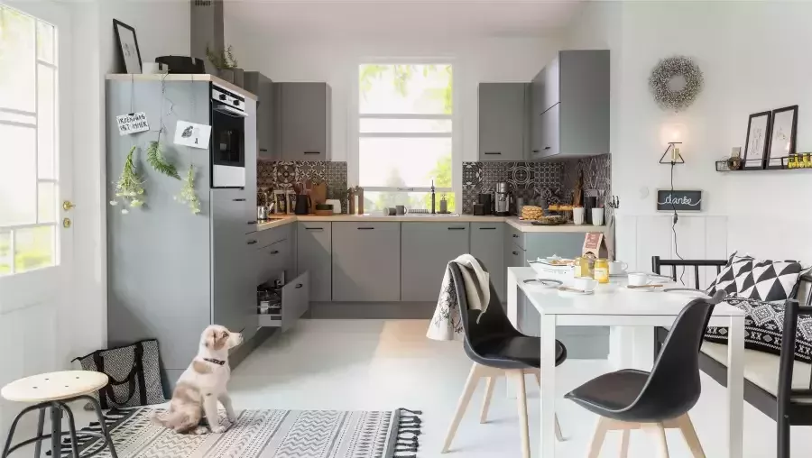 OPTIFIT Hangend hoekkastje Elga met soft-closefunctie en metalen greep breedte 80 cm - Foto 4