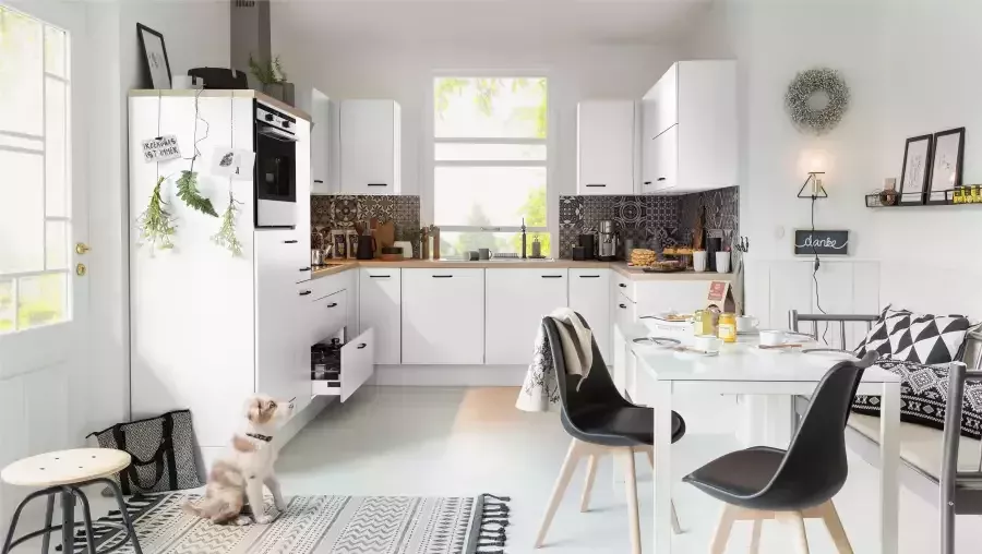 OPTIFIT Hangend hoekkastje Elga met soft-closefunctie en metalen greep breedte 80 cm - Foto 4
