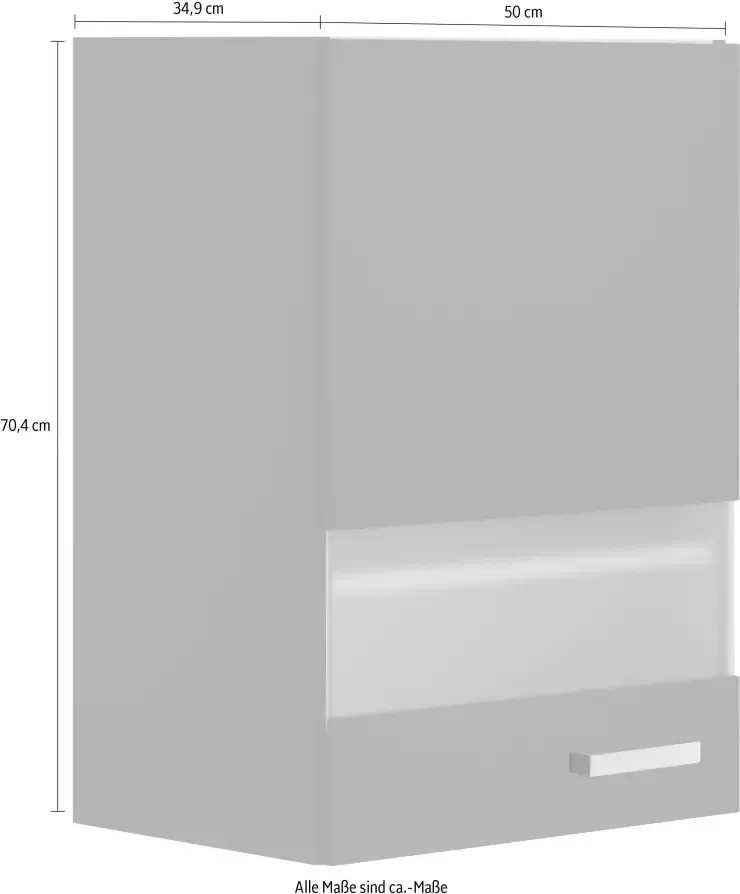 OPTIFIT Hangend kastje met glasdeur Parma Breedte 50 cm - Foto 1