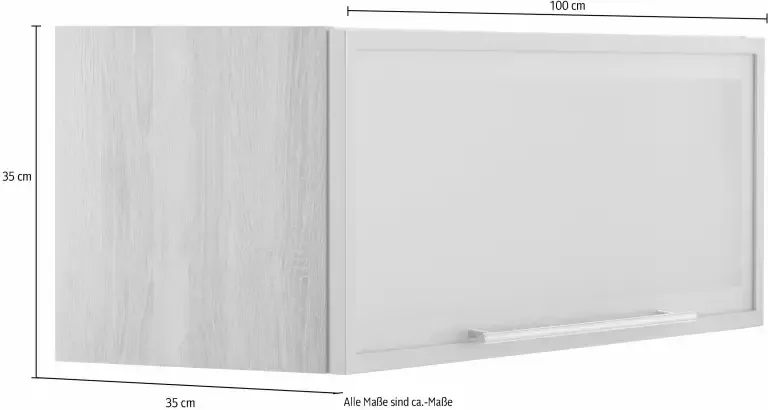 OPTIFIT Hangend kastje met klep breedte 100 cm - Foto 1