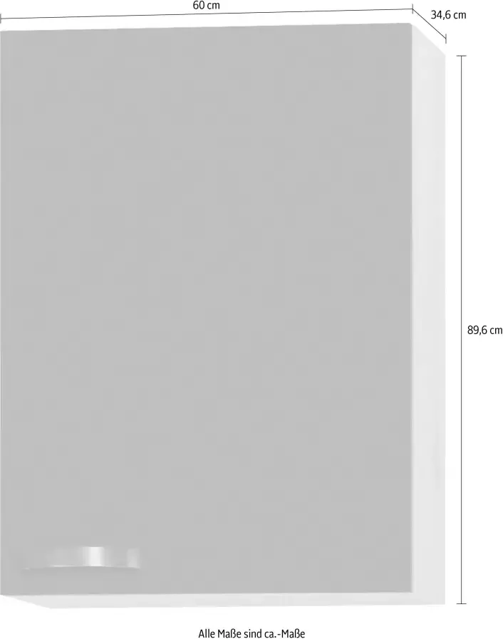 OPTIFIT Hangend kastje met metalen greep breedte 60 cm