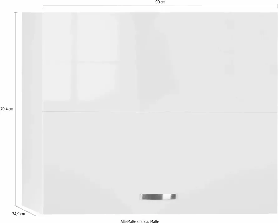 OPTIFIT Hangend kastje met vouwklep Cara Breedte 90-130 cm - Foto 2