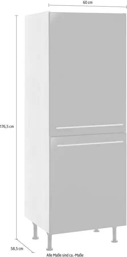 OPTIFIT Hoge kast Bern 60 cm breed 176 cm hoog met in hoogte verstelbare stelpoten - Foto 1