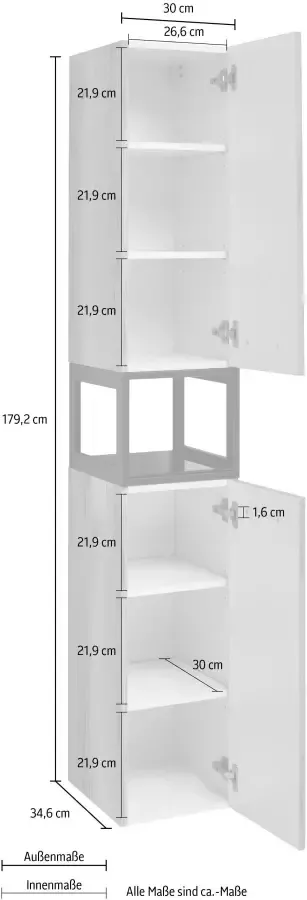 OPTIFIT Hoge kast Yukon - Foto 4