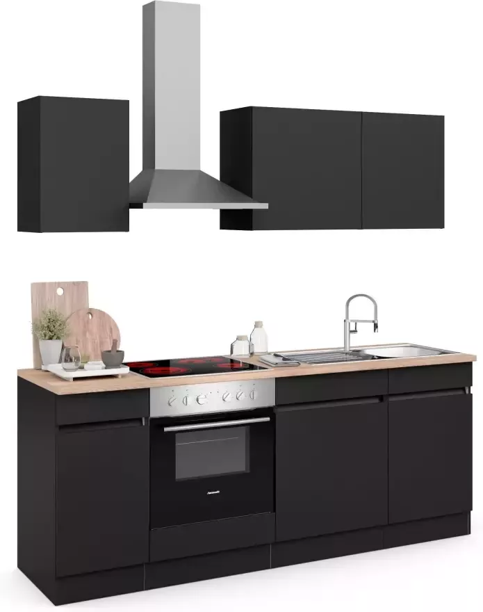 OPTIFIT Keuken Safeli Breedte 210 cm naar keuze met of zonder Hanseatic elektrische apparaten - Foto 3