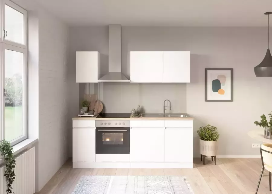 OPTIFIT Keuken Safeli Breedte 210 cm naar keuze met of zonder Hanseatic elektrische apparaten - Foto 4