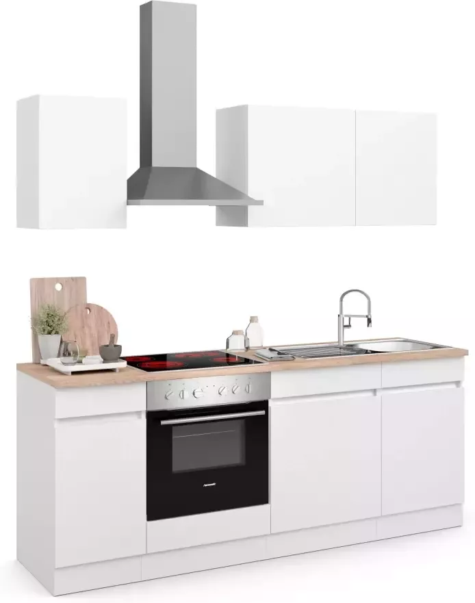 OPTIFIT Keuken Safeli Breedte 210 cm naar keuze met of zonder Hanseatic elektrische apparaten - Foto 3