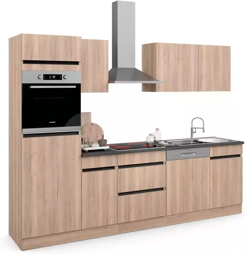 OPTIFIT Keuken Safeli Breedte 270 cm naar keuze met of zonder Hanseatic elektrische apparaten