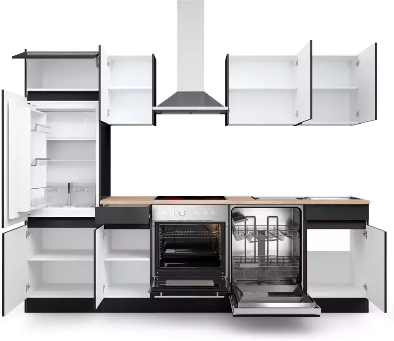 OPTIFIT Keuken Safeli Breedte 270 cm naar keuze met of zonder Hanseatic elektrische apparaten - Foto 3