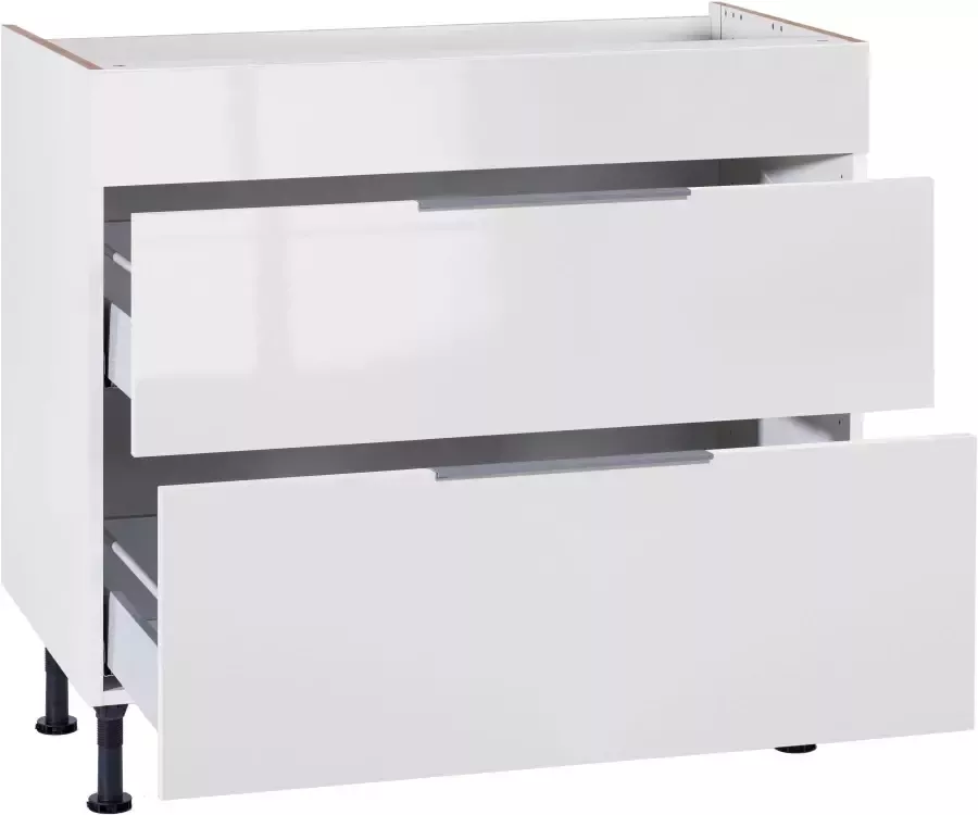 OPTIFIT Ombouwkast voor fornuis Tara volledig uittrekbaar en soft-closefunctie breedte 90 cm - Foto 2