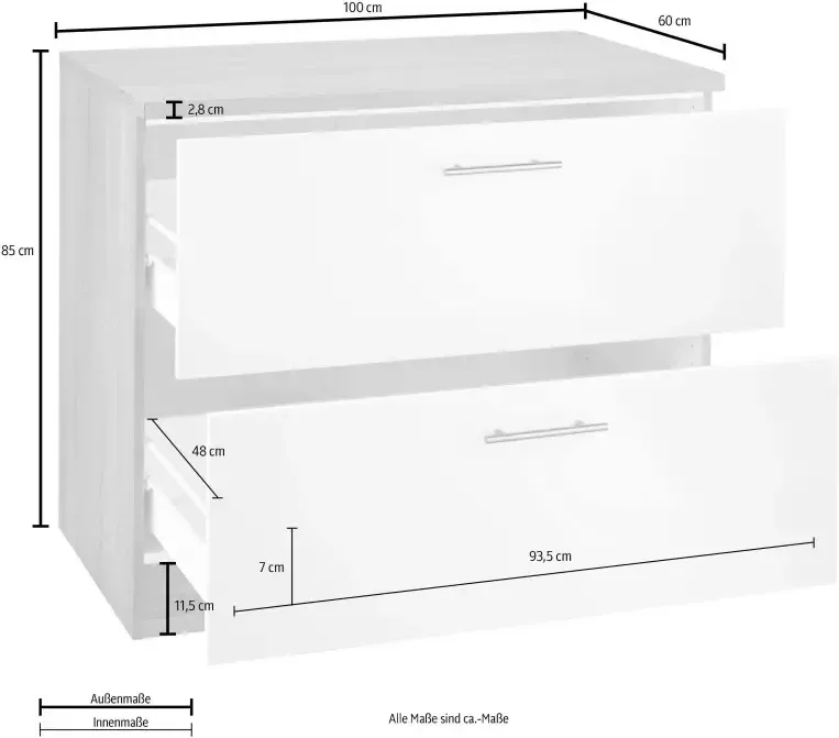 OPTIFIT Onderkast Kalmar breedte 100 cm - Foto 2