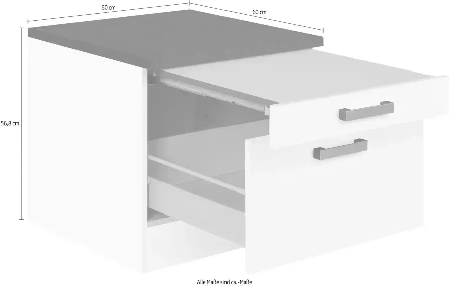 OPTIFIT Onderkast Elm voor wasmachine of wasdroger breedte 60 cm - Foto 3