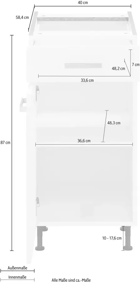 OPTIFIT Onderkast Parma Breedte 40 cm - Foto 2