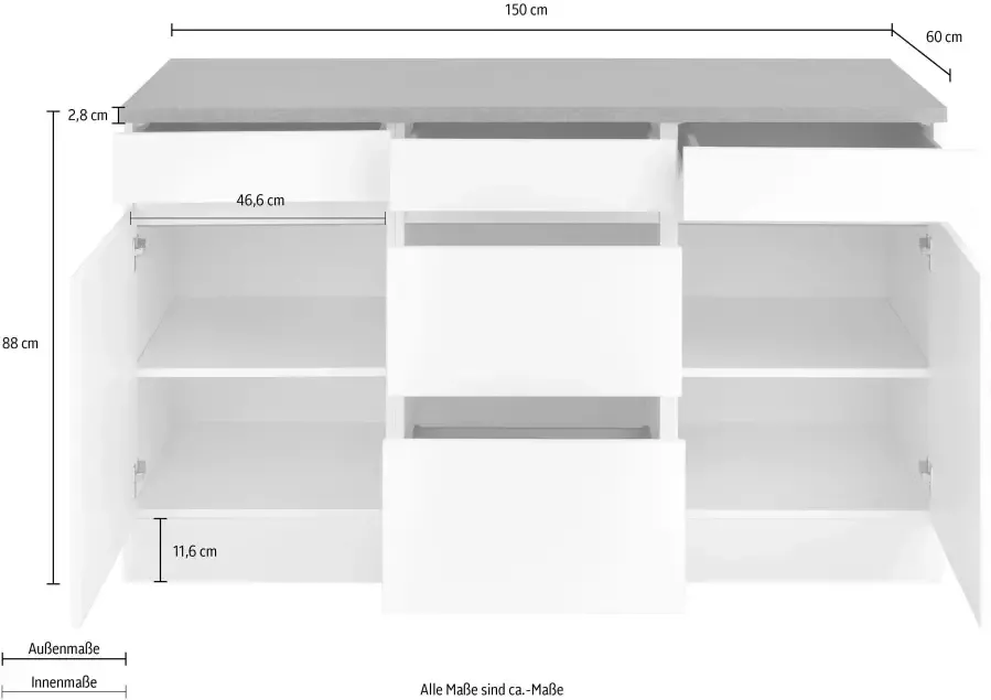 OPTIFIT Onderkast Roth Breedte 150 cm - Foto 4