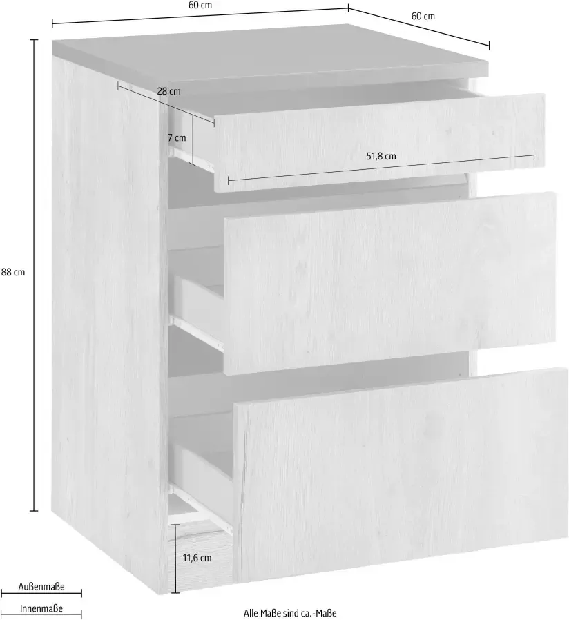 OPTIFIT Onderkast Roth Breedte 60 cm - Foto 1