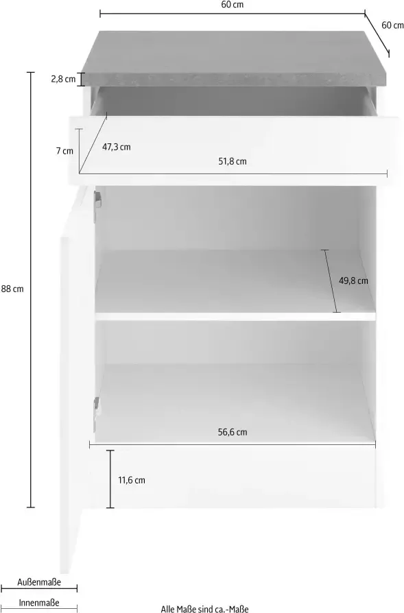 OPTIFIT Onderkast Roth Breedte 60 cm - Foto 3